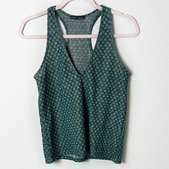 Zara Trafaluc metallic green tank top size Small - Picture 8 of 8